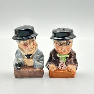 SP66-Dickens Pickwick & Captain Cutter Salt & Pepper Shakers Made In England